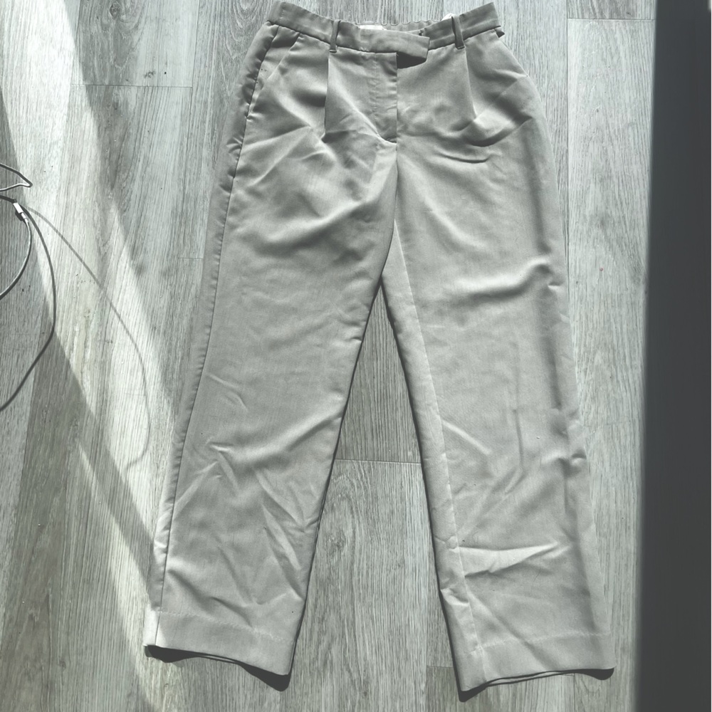 Beige Abercrombie Trousers